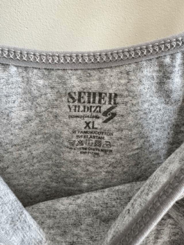 Body gris femme XL