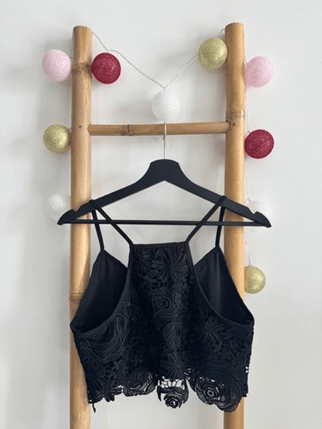 Haut court femme dentelle L